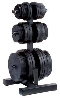 Body Solid WT46 Olympic Plate Tree & Bar Holder Image