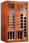 GoldenDesigns DYN-6209-03 FS Dynamic Santiago 2-Person Full Spectrum  Near Zero EMF FAR Infrared Sauna | Image