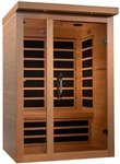 GoldenDesigns DYN-6215-02 Elite Llumeneres 2 Person Ultra Low EMF Far Infrared Sauna | Image