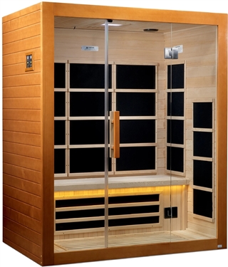 GoldenDesigns DYN-6308-01 Marseille Ultra Low EMF FAR Infrared Sauna | Image