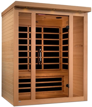 GoldenDesigns DYN-6315-02 Elite Vila 3 Person Ultra Low EMF Far Infrared Sauna | Image