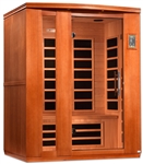 GoldenDesigns DYN-6336-02 Dynamic Lugano Low EMF Far Infrared Sauna | Image