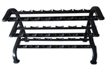 French Fitness 3 Tier Saddle Dumbbell Rack, 10 Pairs Image