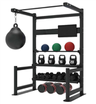 French Fitness 4 Tier Storage Squat Rack Pull Up Image