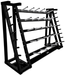 French Fitness Aerobic Bar & Plate Rack - Fits 20 Sets Image