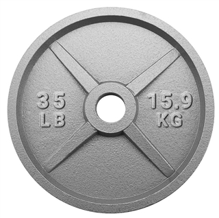 French Fitness Cast Iron Olympic Weight Plate Version 2 35 lbs Image