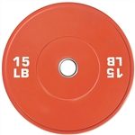 French Fitness Olympic Colored Bumper Plate 15 lbs - Blank Image