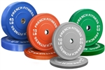 French Fitness Olympic Colored Bumper Plate Set 190 lbs Image