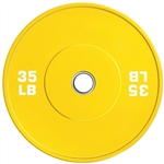 French Fitness Olympic Colored Bumper Plate 35 lbs - Blank Image