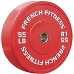 French Fitness Olympic Colored Bumper Plate 55 lbs Image