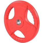 French Fitness Colored Rubber Grip Olympic Plate 45 lbs Image