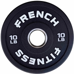 French Fitness Competition Urethane Bumper Plate 10 lb Black Image