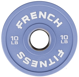 French Fitness Competition Urethane Bumper Plate 10 lb Colored (Grey) Image