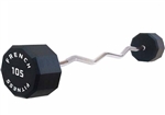 French Fitness EZ Curl Urethane Barbell 105 lbs - Single Image