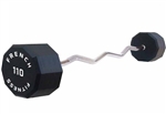 French Fitness EZ Curl Urethane Barbell 110 lbs - Single Image