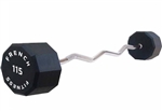 French Fitness EZ Curl Urethane Barbell 115 lbs - Single Image