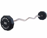 French Fitness EZ Curl Urethane Barbell 30 lbs - Single Image