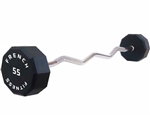French Fitness EZ Curl Urethane Barbell 55 lbs - Single Image