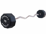 French Fitness EZ Curl Urethane Barbell 70 lbs - Single Image