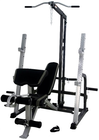 French Fitness FL3 Freightweight Lat & Olympic Bench Gym Image