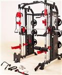 French Fitness FSR50 Dual Cable & Smith Rack Home Gym Image