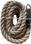 French Fitness Jute Tow Rope 1.5 in x 30 ft