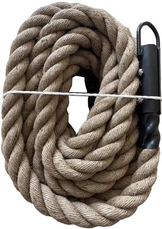 French Fitness Jute Climbing Rope 1.5 in x 30 ft