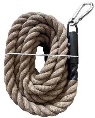 French Fitness Jute Tow Rope 1.5 in x 30 ft