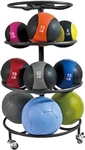 French Fitness Circular 12 Pair Mobile Medicine Ball Rack Image