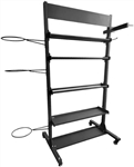 French Fitness Multi-Storage Accessory Tower Image