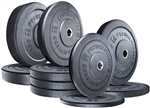 French Fitness Olympic Bumper Plate Set 240 lbs Image