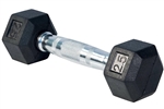 French Fitness Rubber Coated Hex Dumbbell 2.5 lbs - Single Image