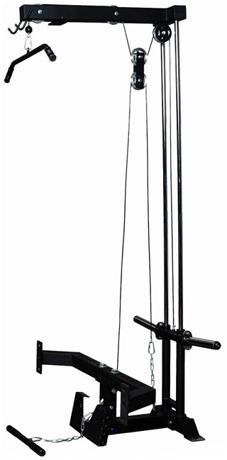 French Fitness Rig & Rack Lat Pulldown / Low Row  w/Stabilizer Bar Image