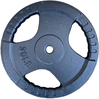French Fitness Standard Cast Iron 1" Weight Plate 35 lbs Image