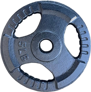 French Fitness Standard Cast Iron 1" Weight Plate 5 lbs Image