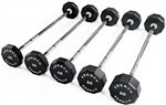 French Fitness Straight Urethane Barbell Bar - Set of 5 (20-60 lbs) Image