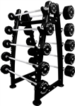 French Fitness Straight Urethane Barbell Set, 25-115 lbs Image