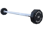 French Fitness Straight Urethane Barbell 30 lbs - Single Image