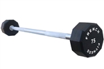 French Fitness Straight Urethane Barbell 75 lbs - Single Image