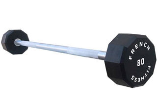 French Fitness Straight Urethane Barbell 80 lbs - Single Image
