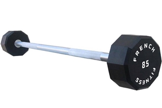 French Fitness Straight Urethane Barbell 85 lbs - Single Image