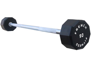 French Fitness Straight Urethane Barbell 90 lbs - Single Image