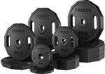 French Fitness Urethane Olympic Weight Plate V2 Set 350 lbs Image