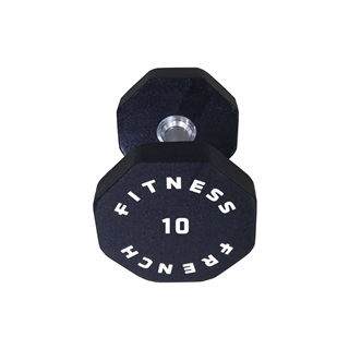 French Fitness Urethane 8 Sided Hex Dumbbell 10 lbs - Single Image