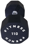 French Fitness Urethane 8 Sided Hex Dumbbell 110 lbs - Single Image