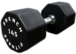 French Fitness Urethane 8 Sided Hex Dumbbell 145 lbs - Single Image