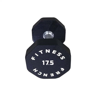 French Fitness Urethane 8 Sided Hex Dumbbell 17.5 lbs - Single Image