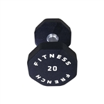 French Fitness Urethane 8 Sided Hex Dumbbell 20 lbs - Single Image