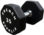 French Fitness Urethane 8 Sided Hex Dumbbell 35 bs - Single Image