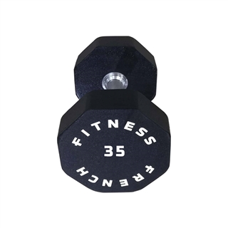 French Fitness Urethane 8 Sided Hex Dumbbell 35 bs - Single Image